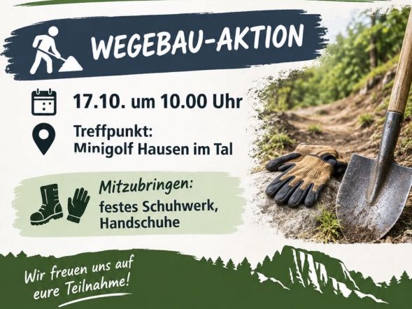 Mitgliederversammlung und Wegbau-Aktion 2026